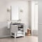 James Martin Vanities Breckenridge 30in Single Vanity, Bright White w/ 3 CM Charcoal Soapstone Top 330-V30-BW-3CSP - alternate 5